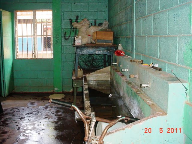 Baños desastrosos de la Esc. Lorenzo Guerrero, en Reparto Adelita